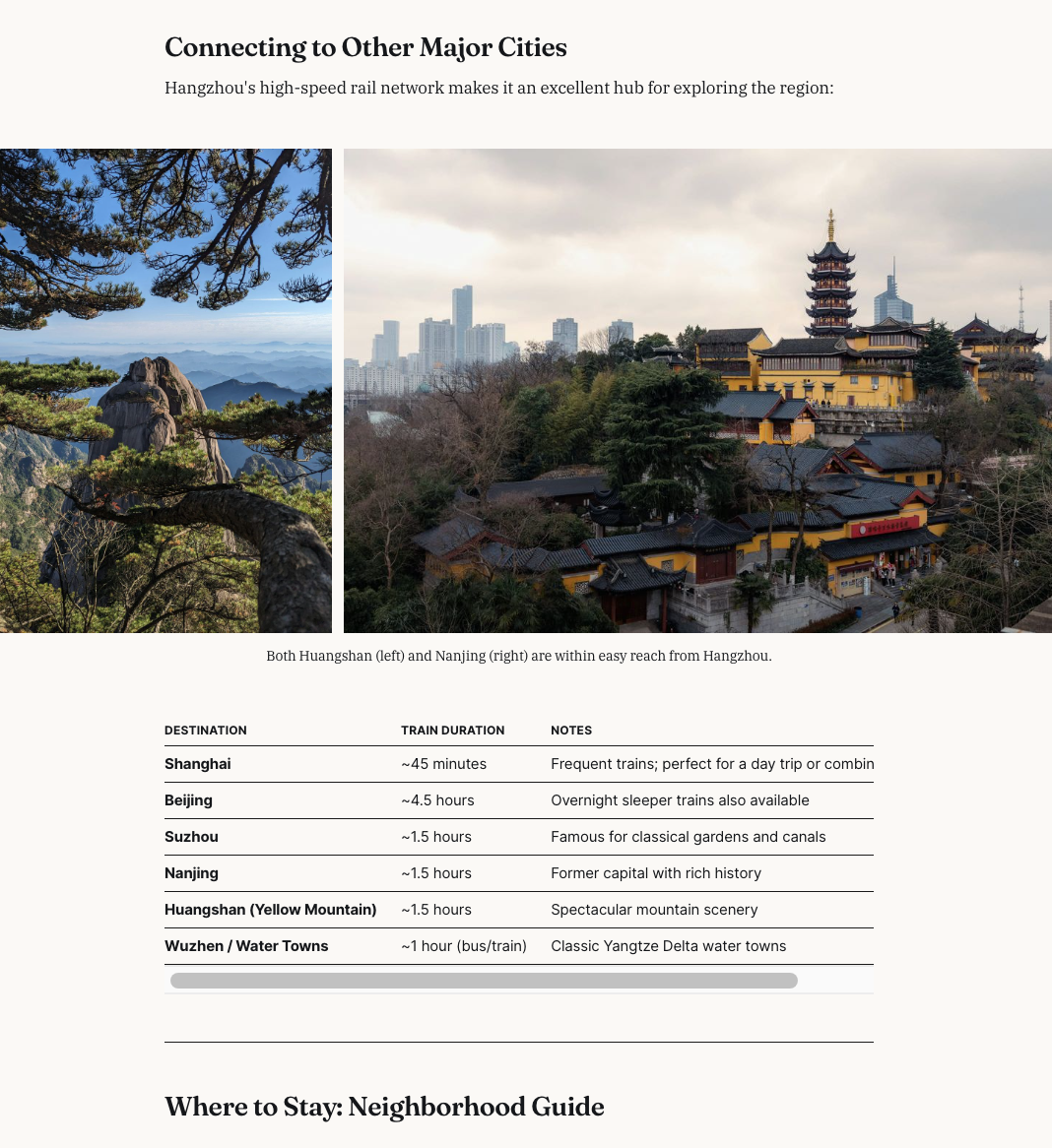 Sightseeing strategy preview