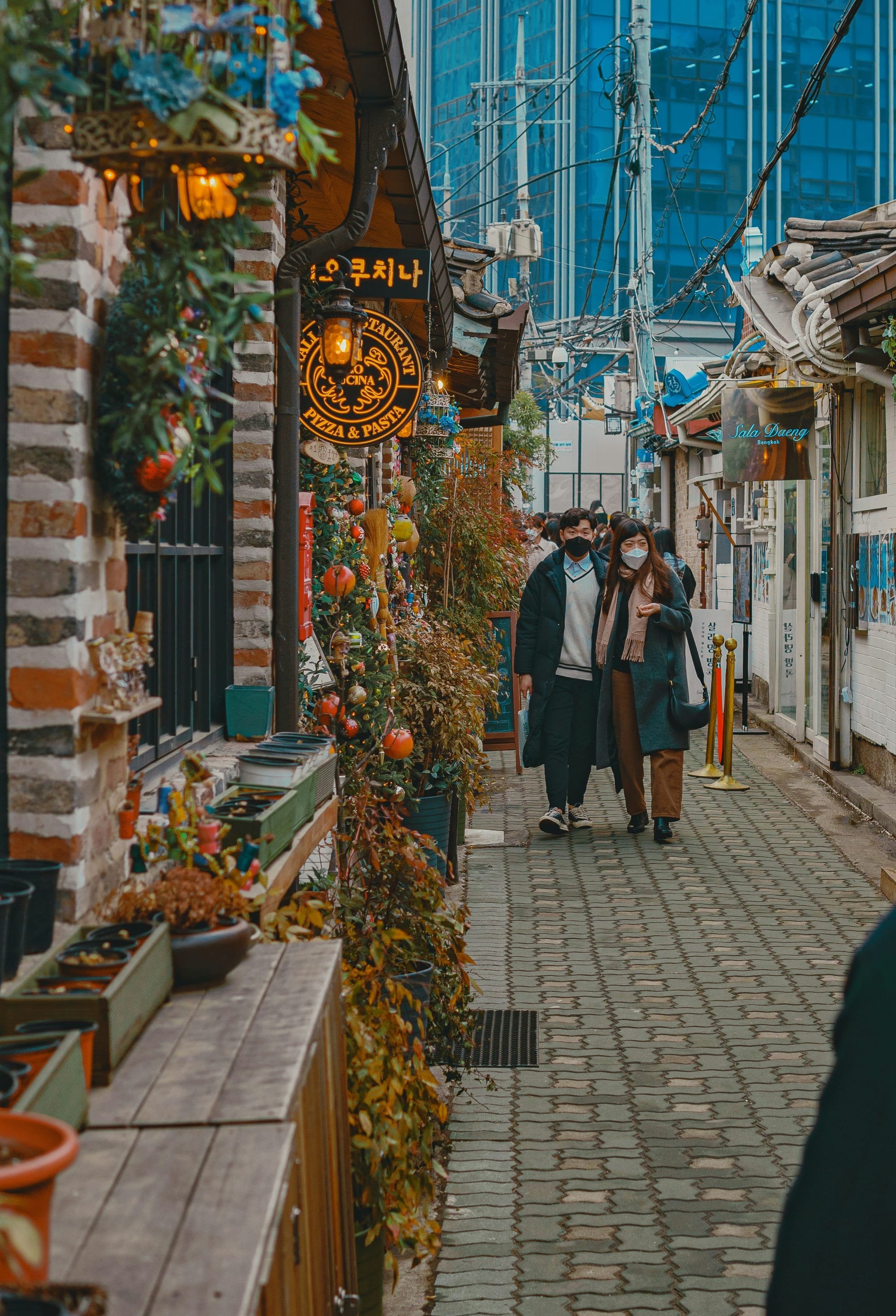 Shopfronts in Myeong-dong, Seoul