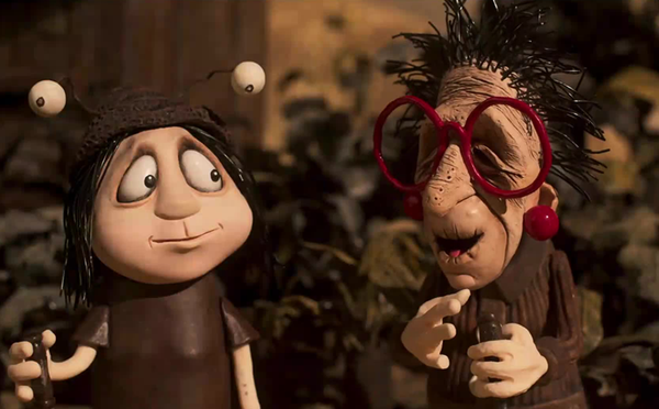 Grace and Pinky, animated characters in Memoir of a Snail.