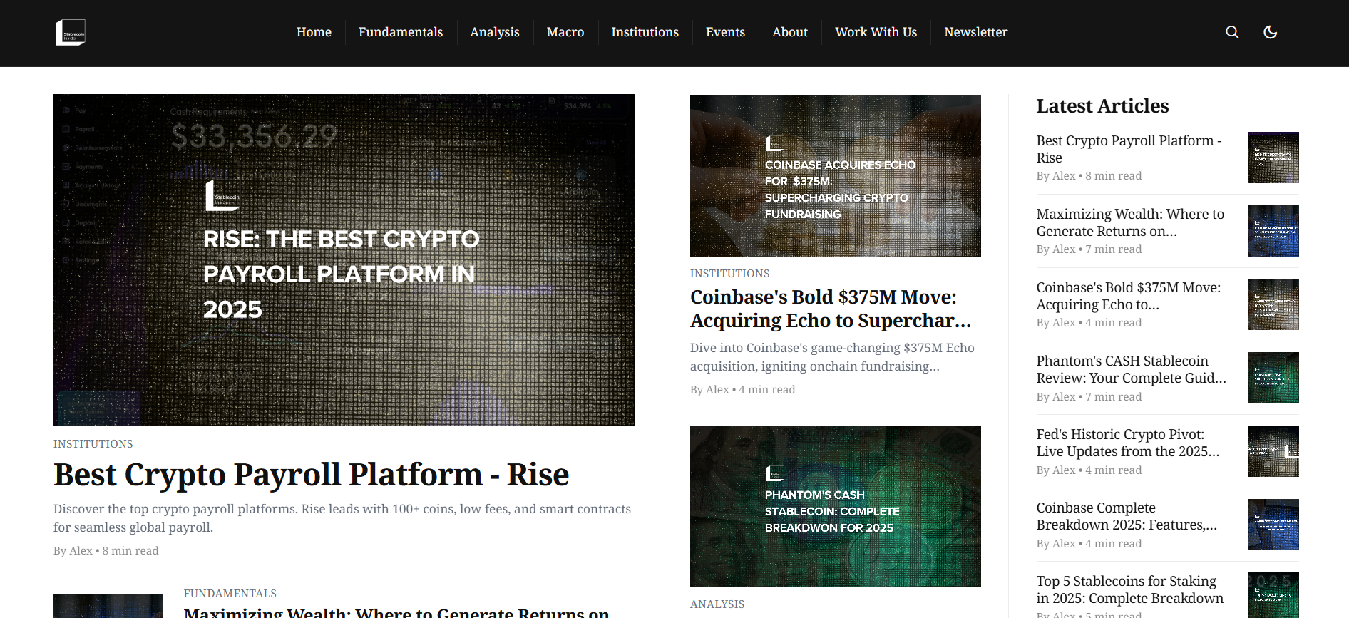 Latest Stablecoin News