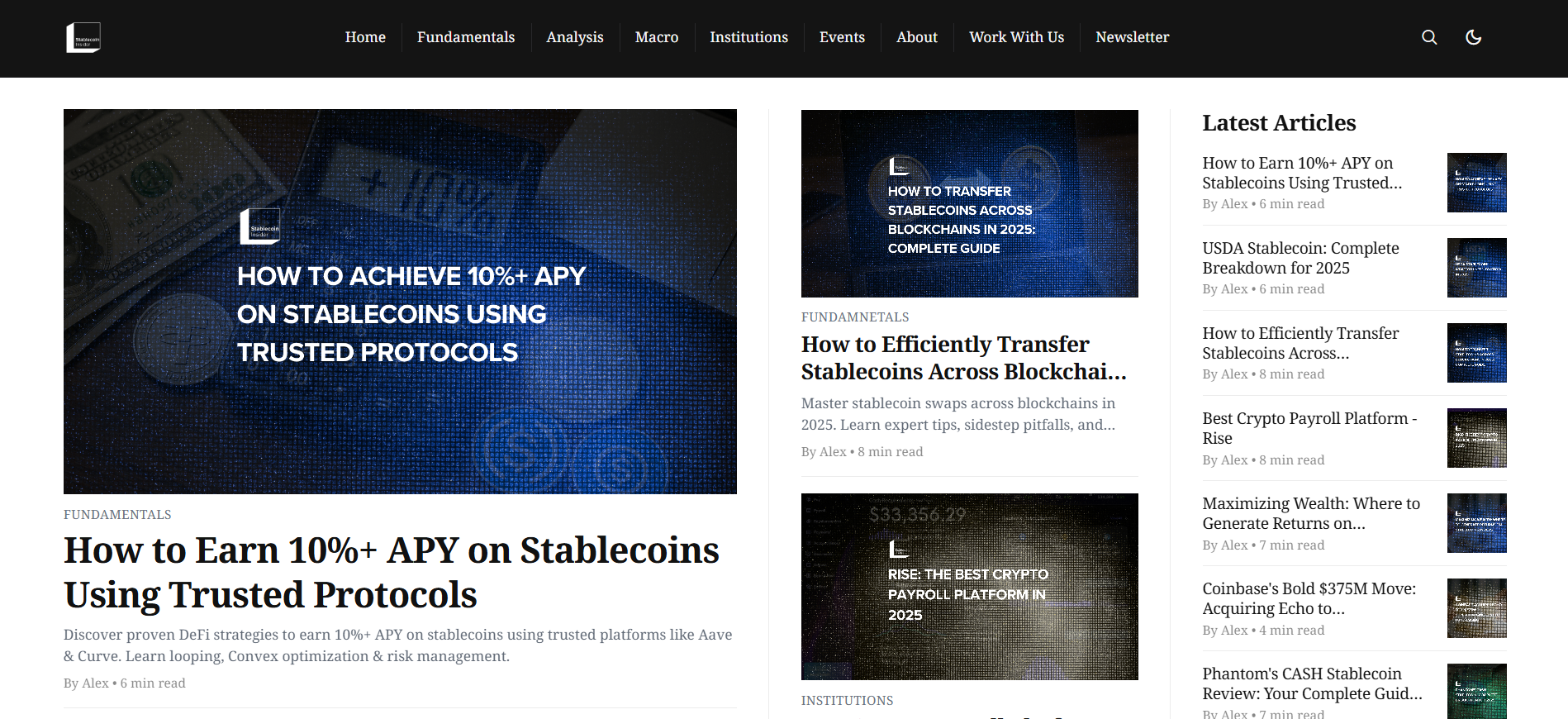 Best Stablecoin News Platform in 2025