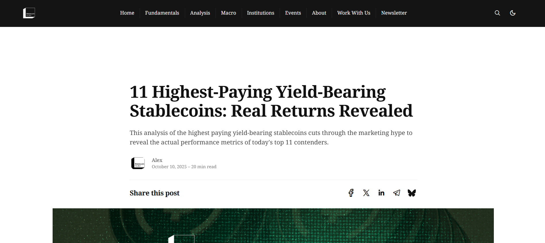 Highest Paying Yield-Bearing Stablecoins
