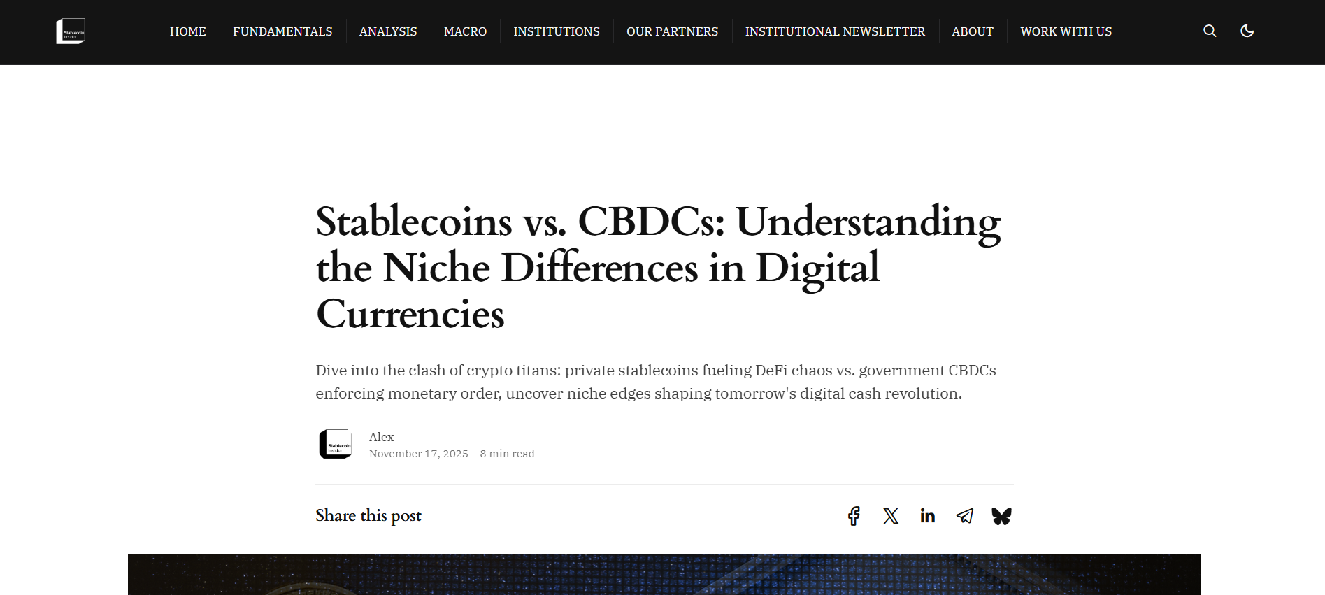 Stablecoins vs. CBDC's
