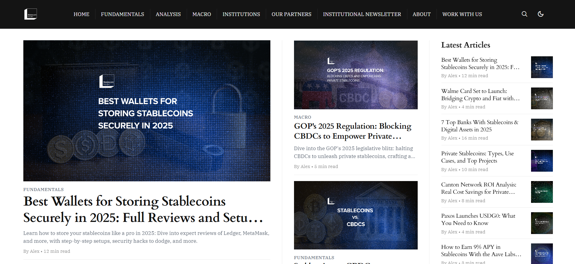 Best Stablecoin News Platform in 2025