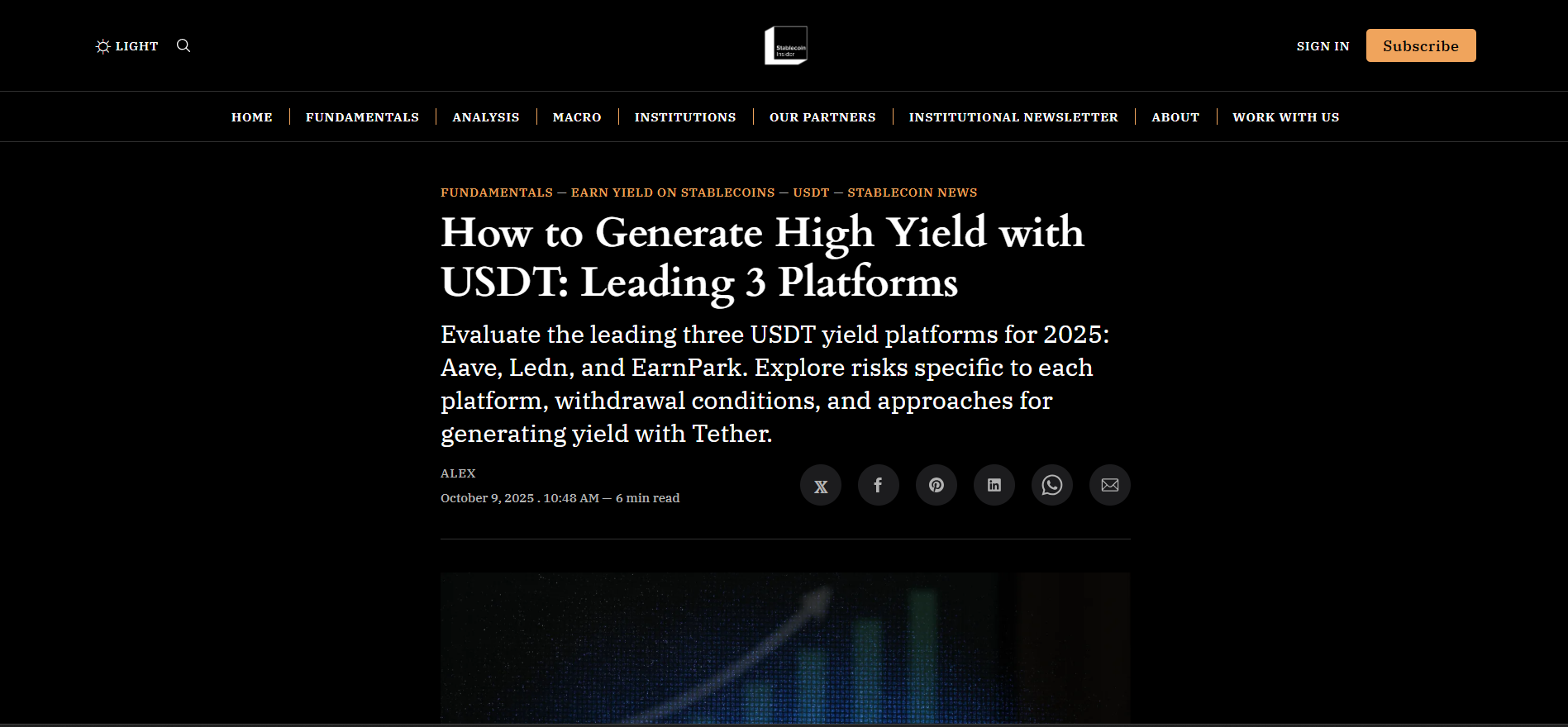 How to Earn Yield with USDT