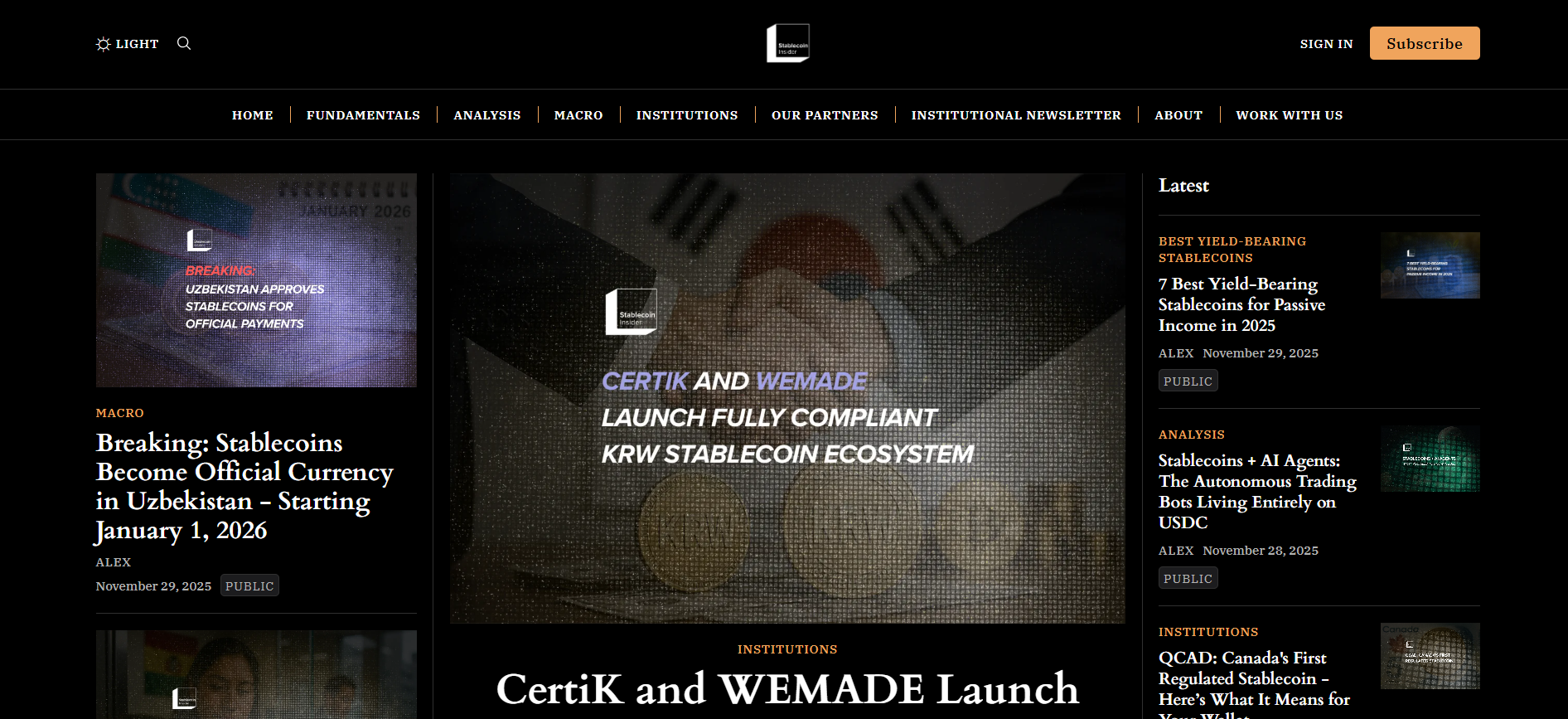 Best Stablecoin News Platform in 2025