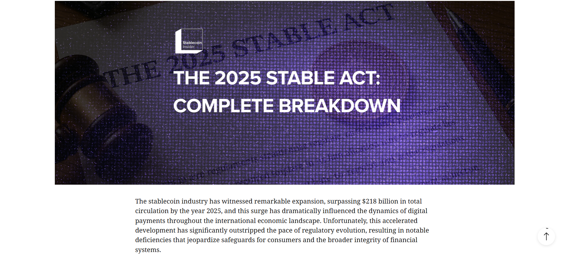 UK-US Stablecoin Pact