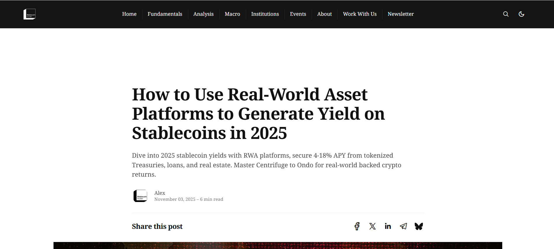 How to Use RWA's to Generate Yield on Stablecoins