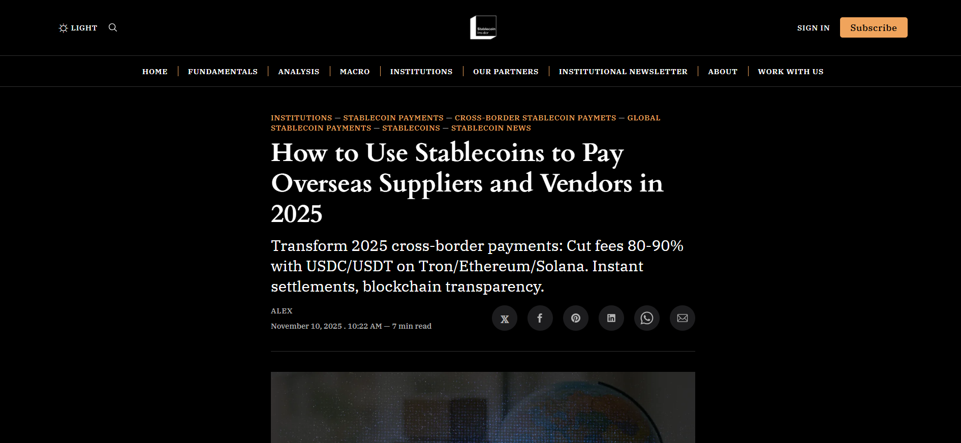 B2B Stablecoin Payments