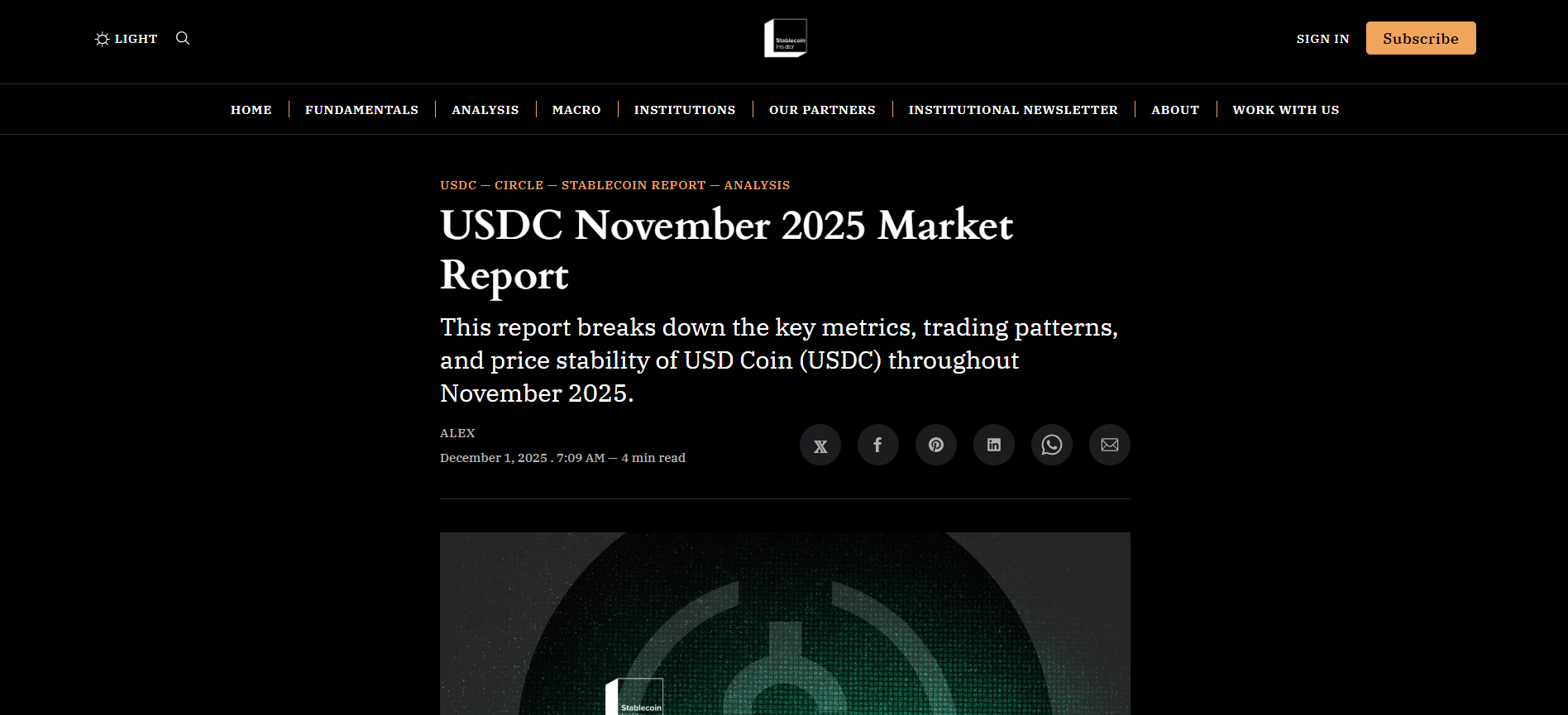 USDC 2025 Market Report