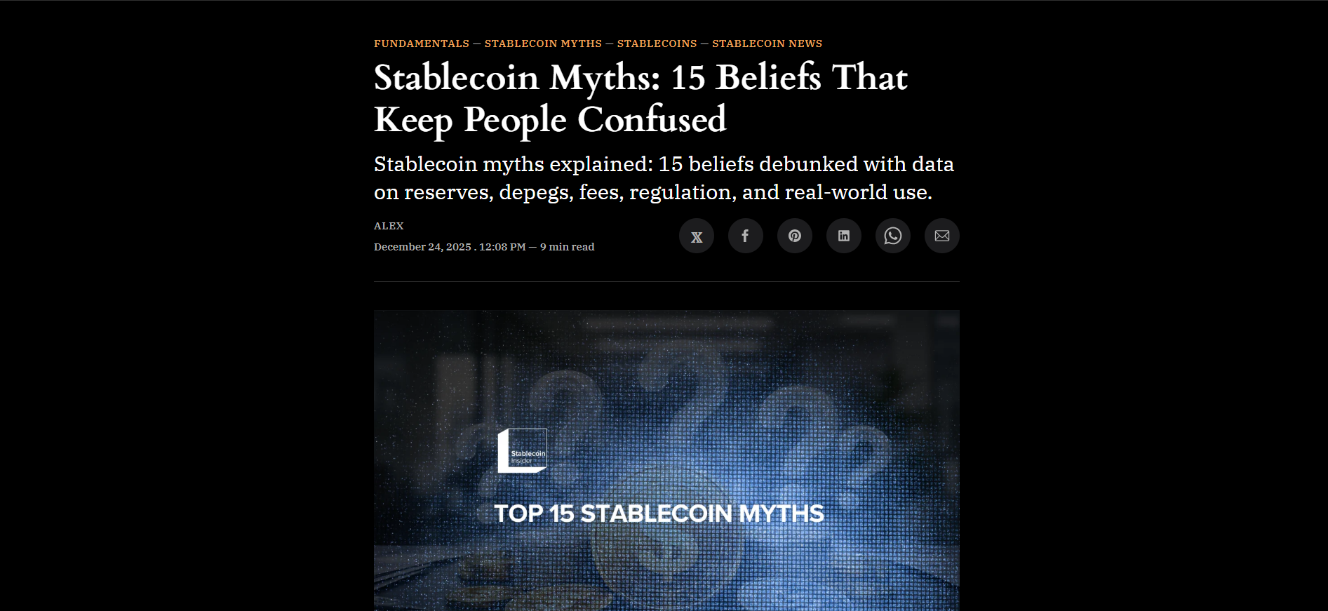 Stablecoin Myths