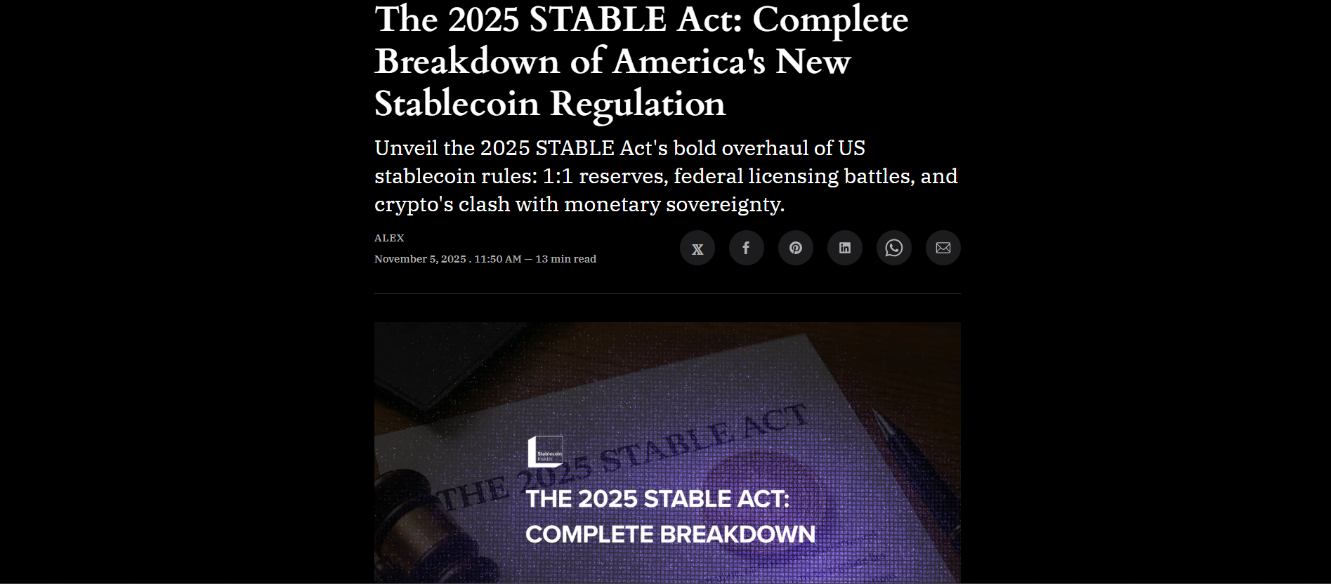 2025 Stable Act