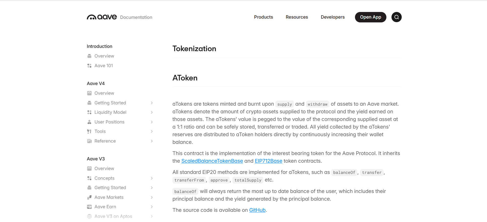 Aave's A-Tokens