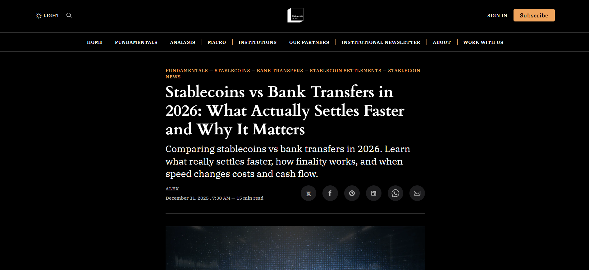 Stablecoins vs Bank Transfers in 2026