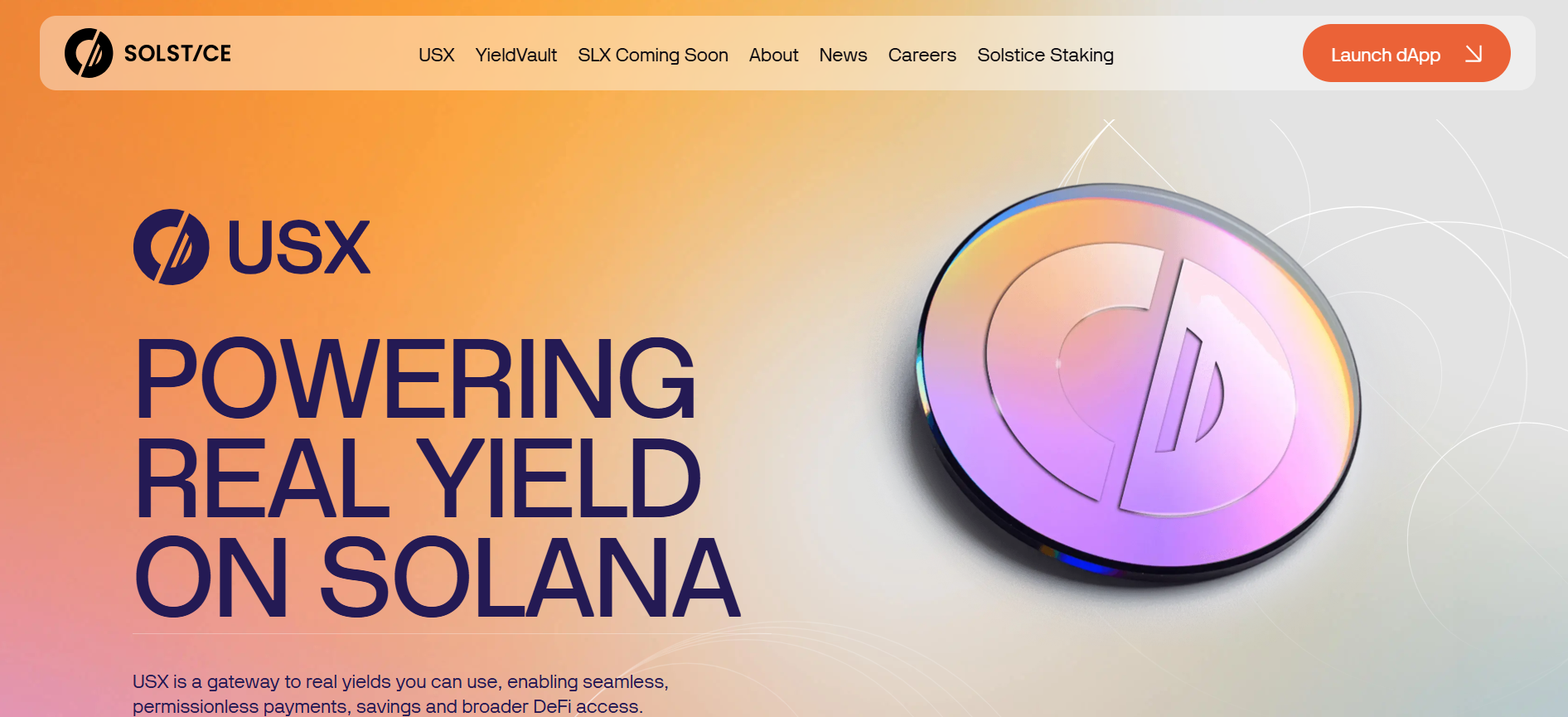 Solstice's USX Becomes the Largest Stablecoin on Solana