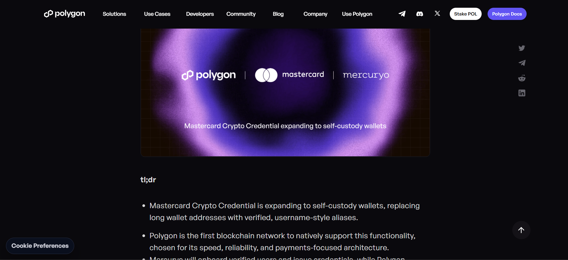 Polygon Labs Expands Stablecoin Payments