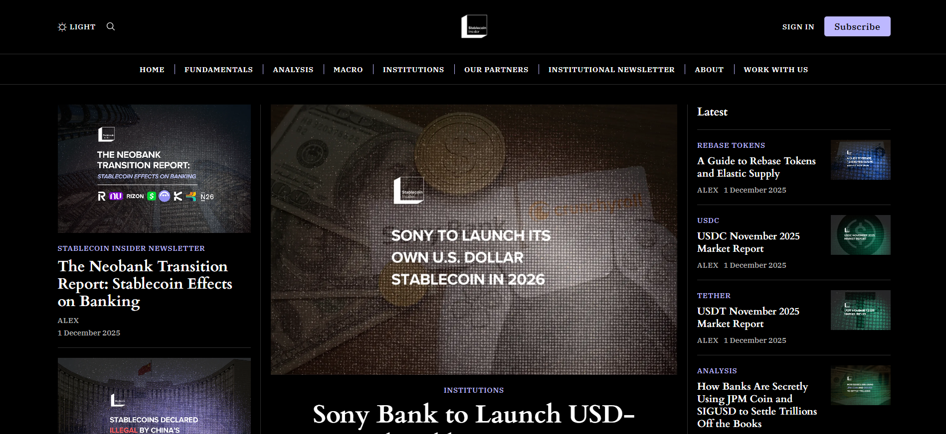 Best Stablecoin News Platform in 2025