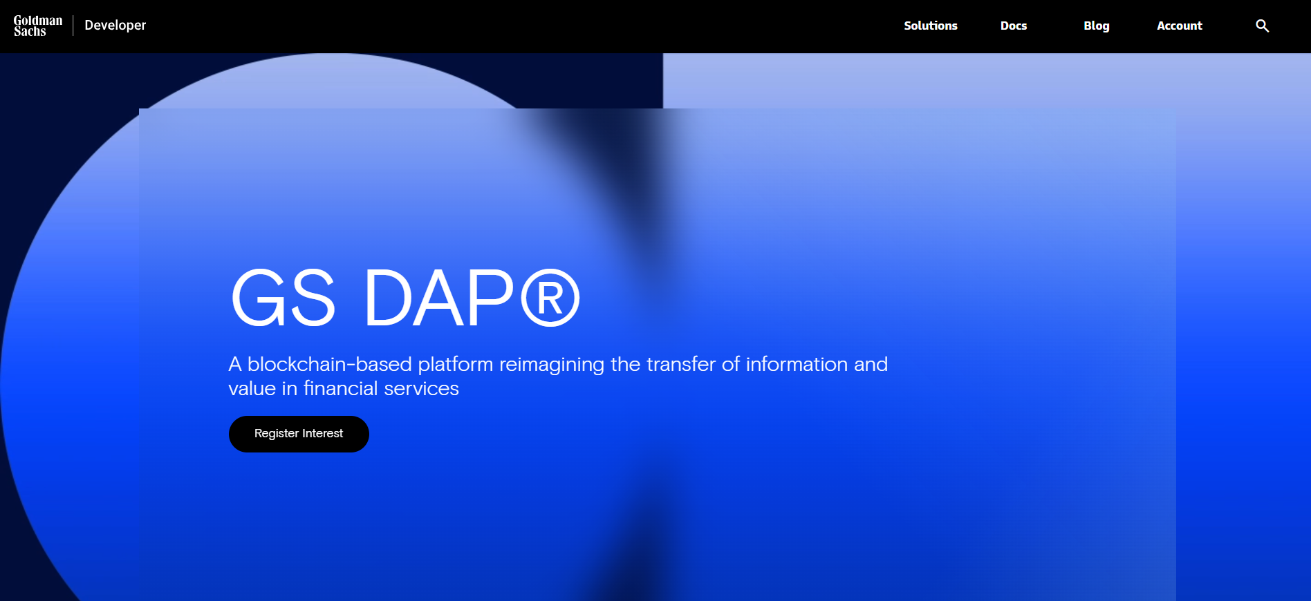 Goldman Sachs Bank-Issued Stablecoin