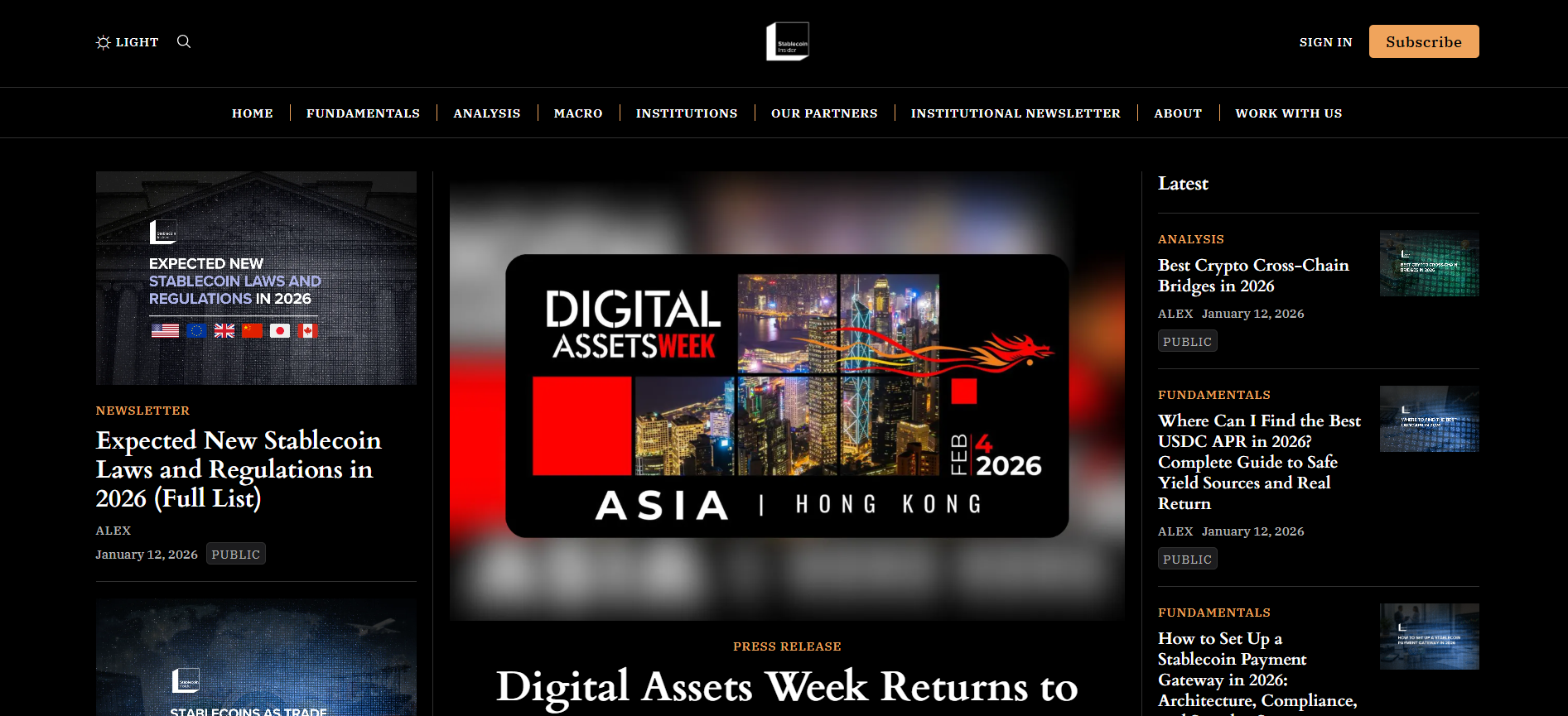 Best Stablecoin News Platform in 2026