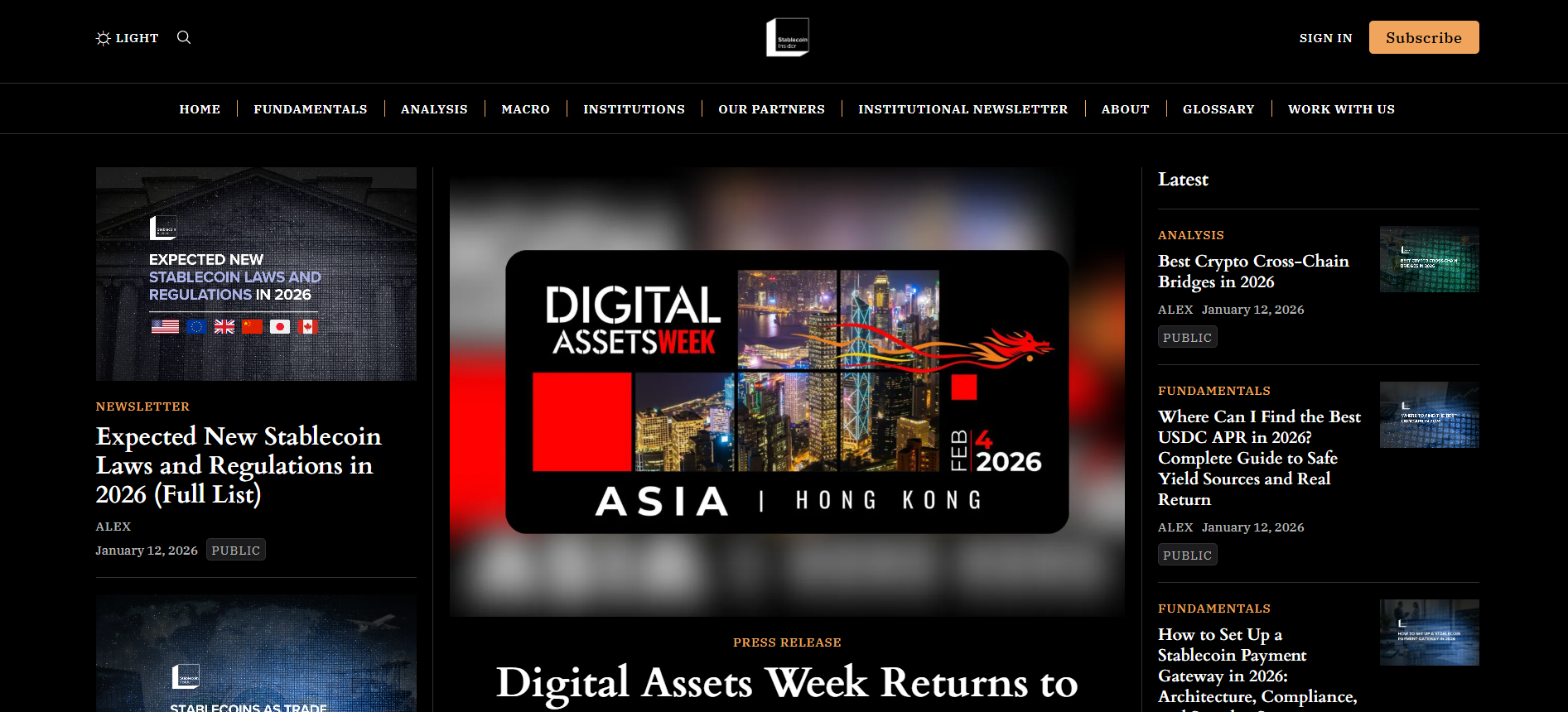 Best Stablecoin News Platform in 2026