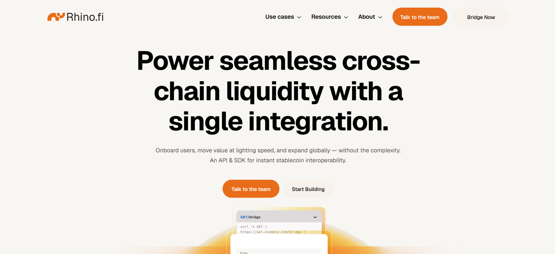 Rhino.fi Stablecoin Aggregator