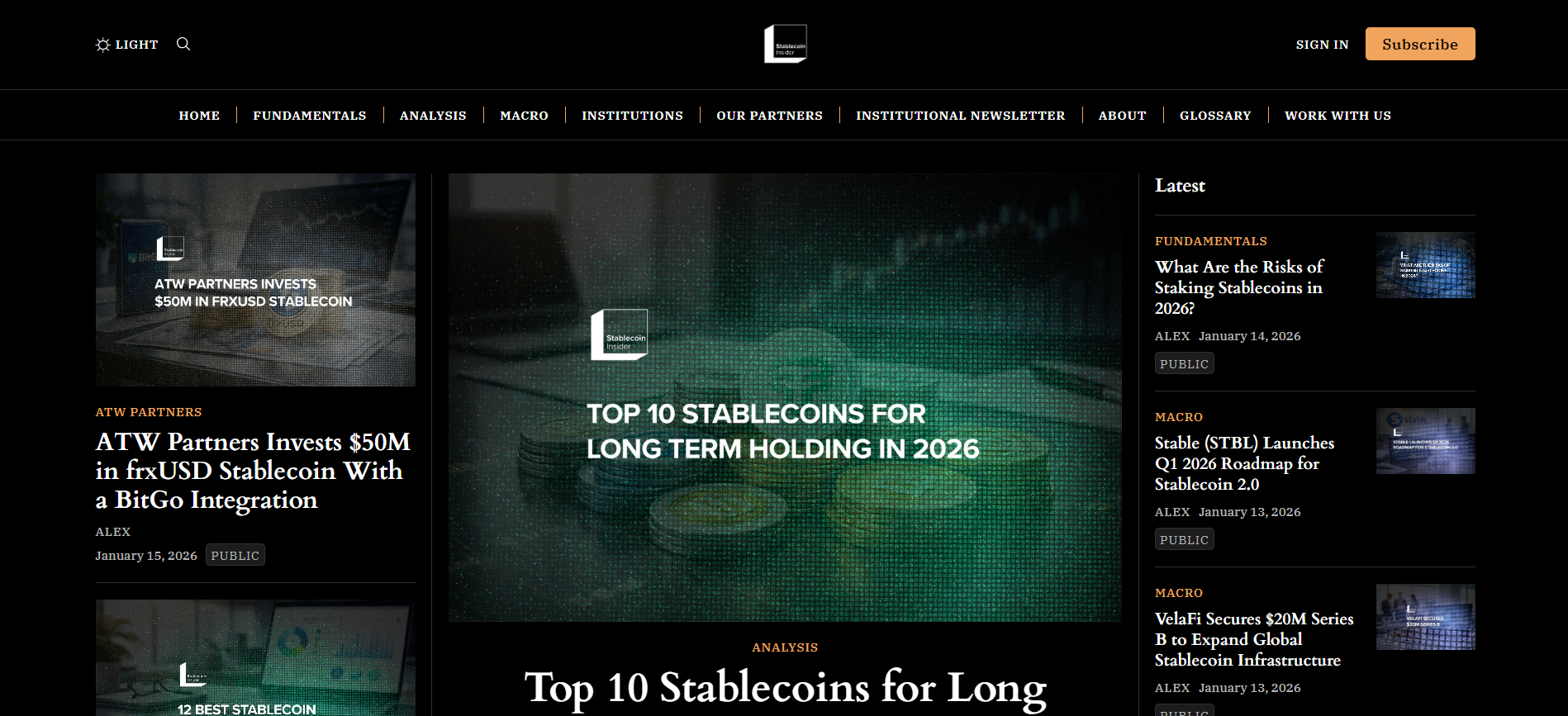 Best Stablecoin News Platform in 2026