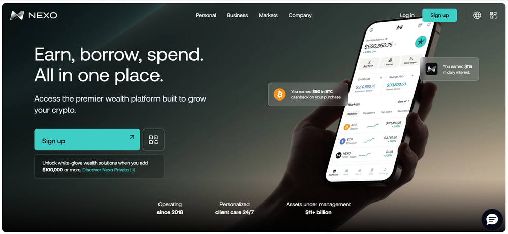 Nexo for Making Yield on USDC in 2026