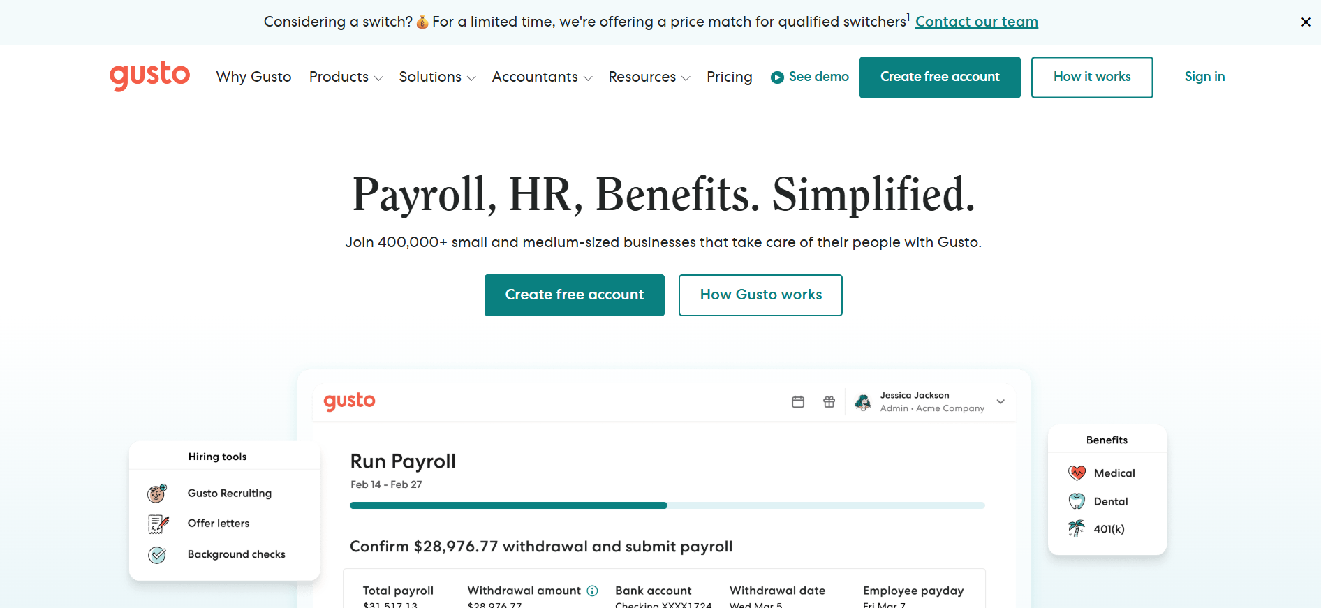 Guso for Stablecoin Payroll