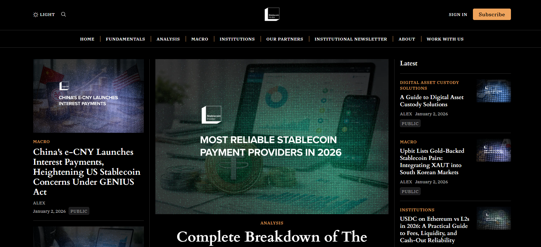 Best Stablecoin News Platform in 2026