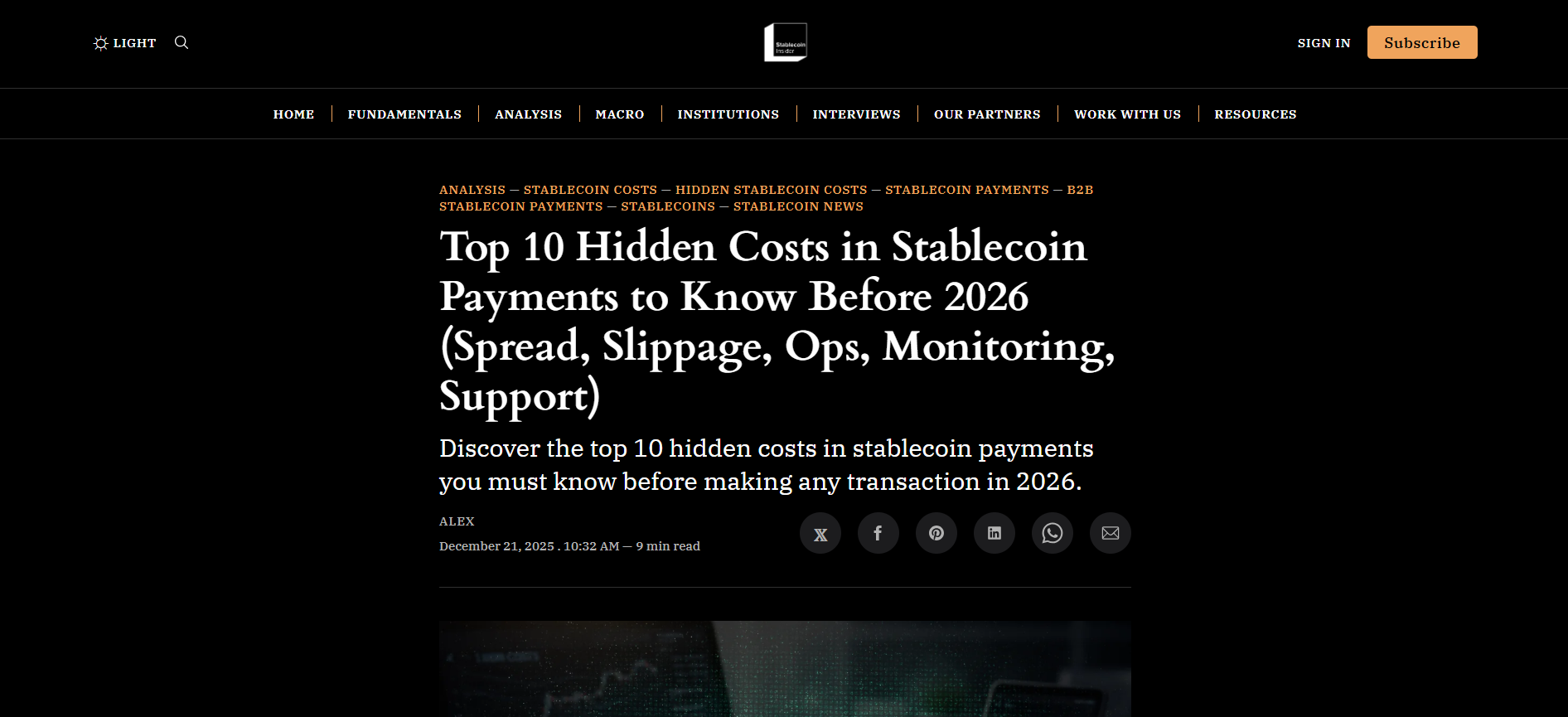 Hidden Costs in Stablecoin Payments