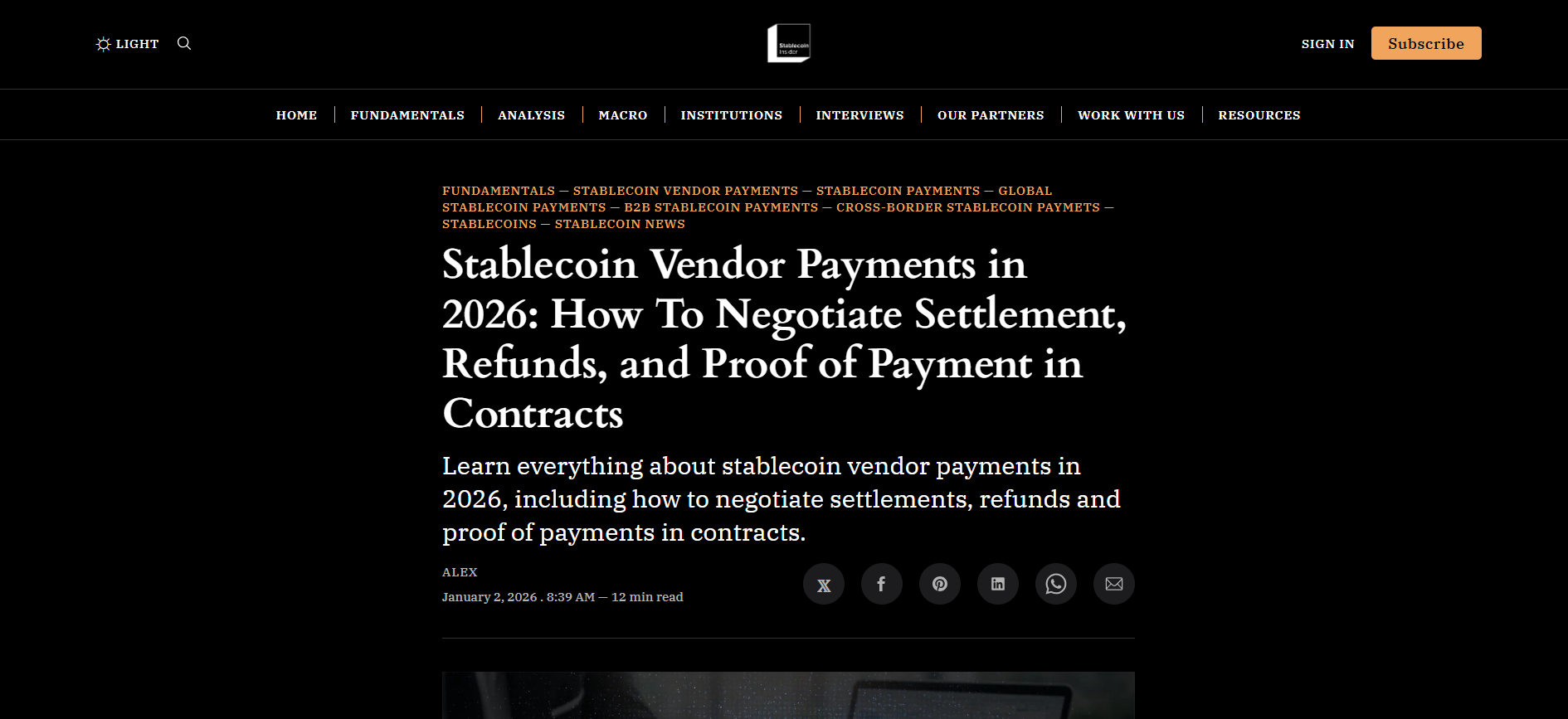 Stablecoin Vendor Payments in 2026
