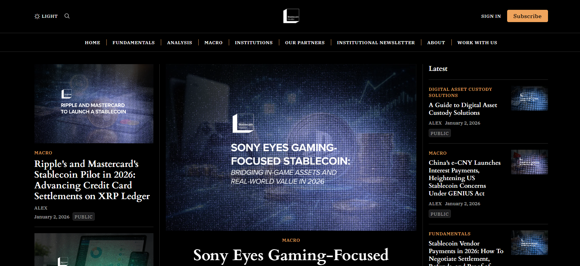 Best Stablecoin News Platform in 2026