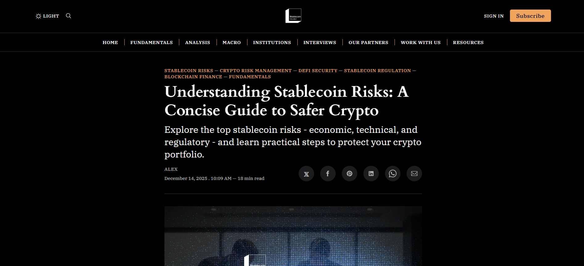 Understanding Stablecoin Risks