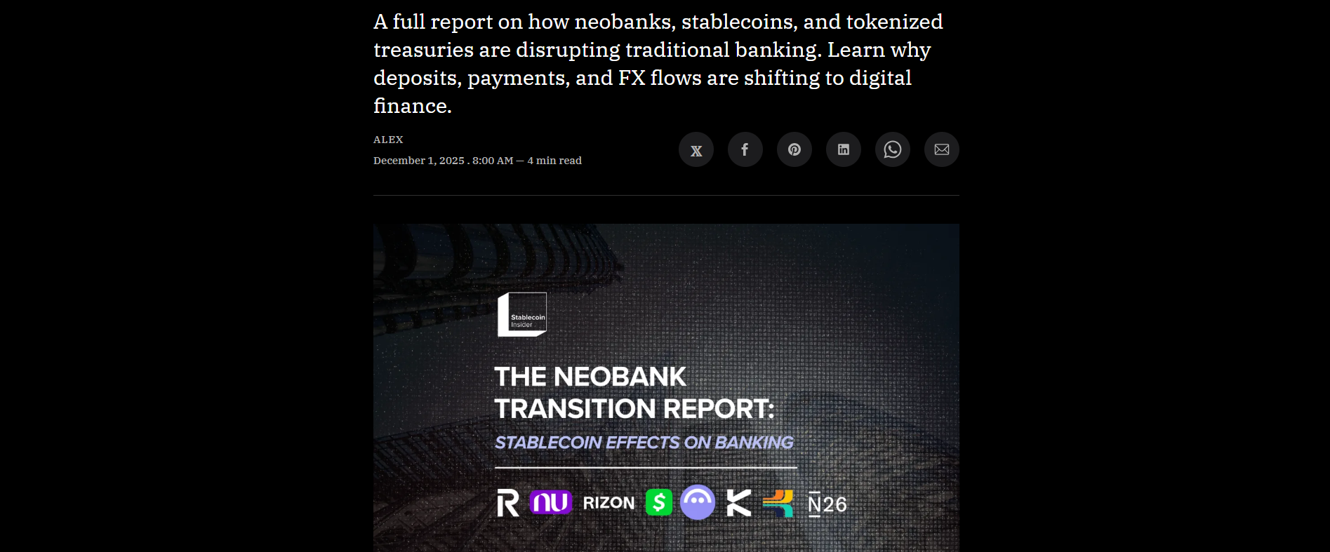 The Neobank Transition Report