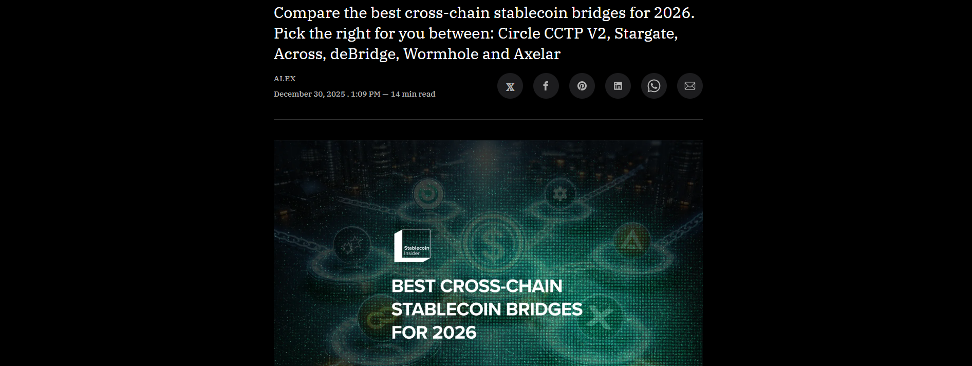 Best Cross-Chain Stablecoin Bridges in 2026