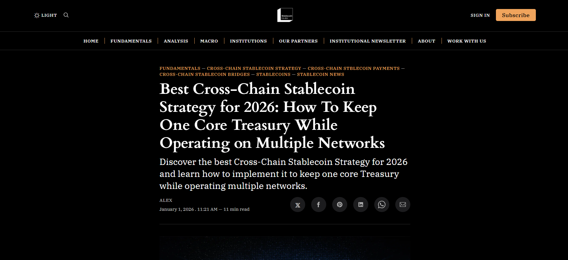 Best Cross-Chain Stablecoin Strategy for 2026
