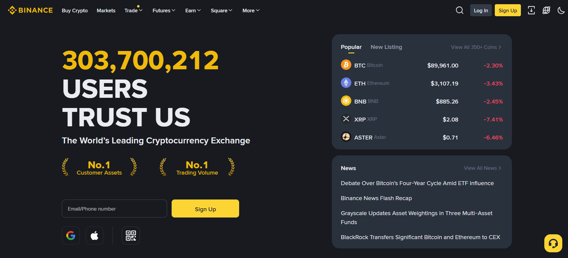 Binance Regulated TradFi Perpetual Contracts 