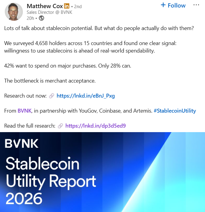 BVNK Stablecoin Utility Report 2026