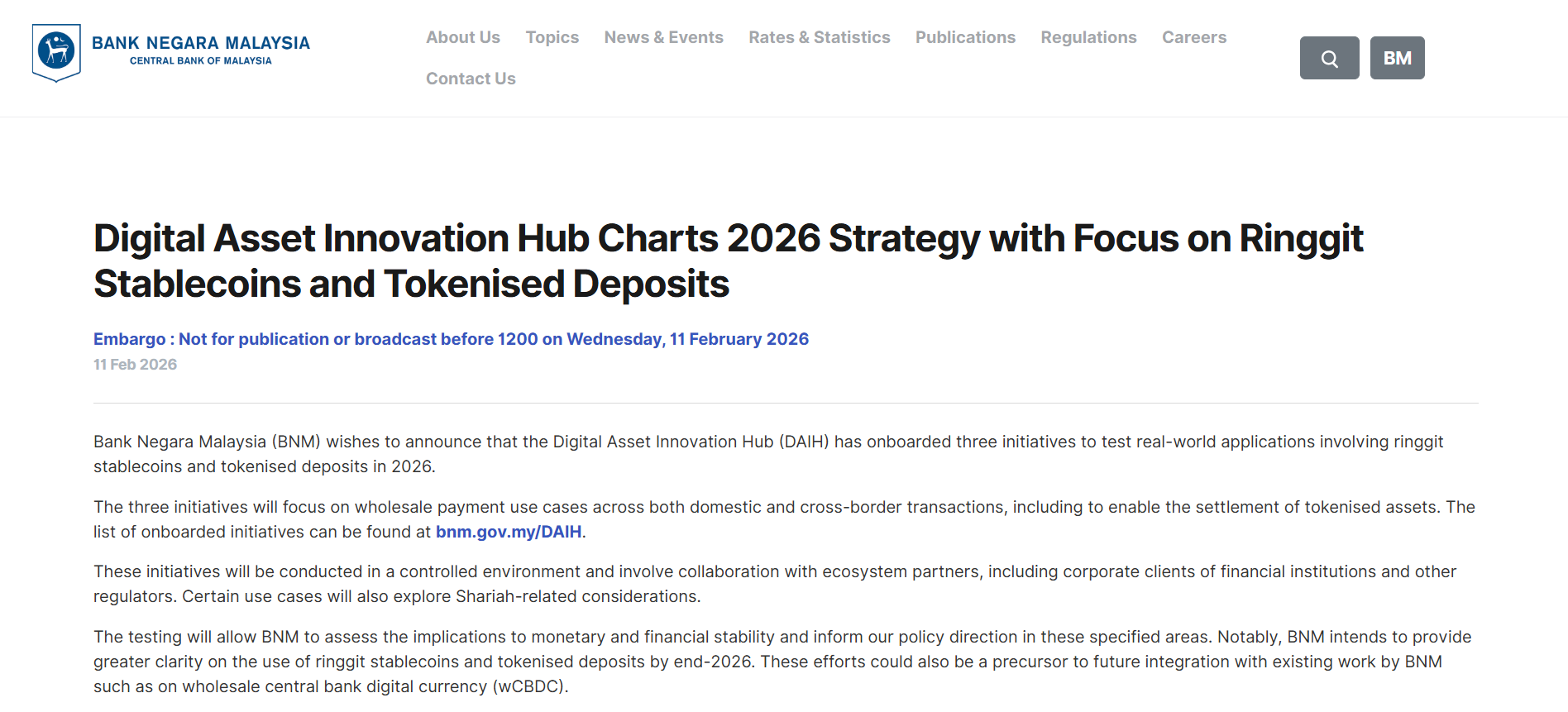 Digital Asset Innovation Hub (DAIH)