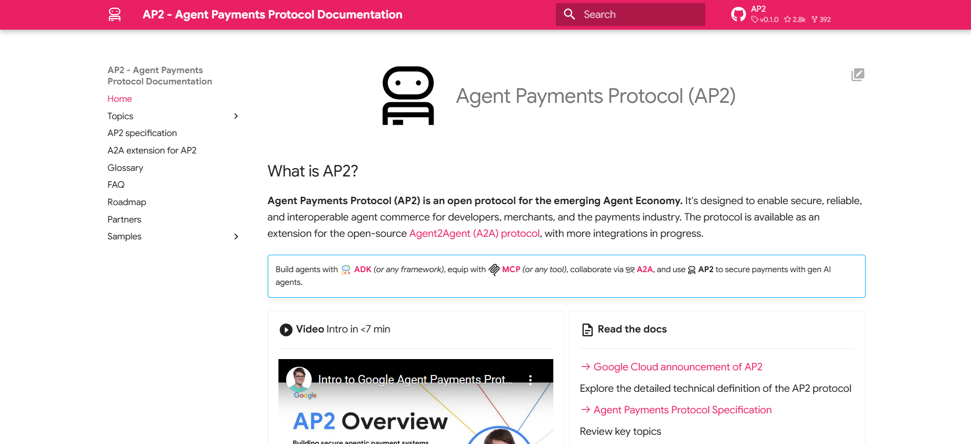 Agents Payments Protocol