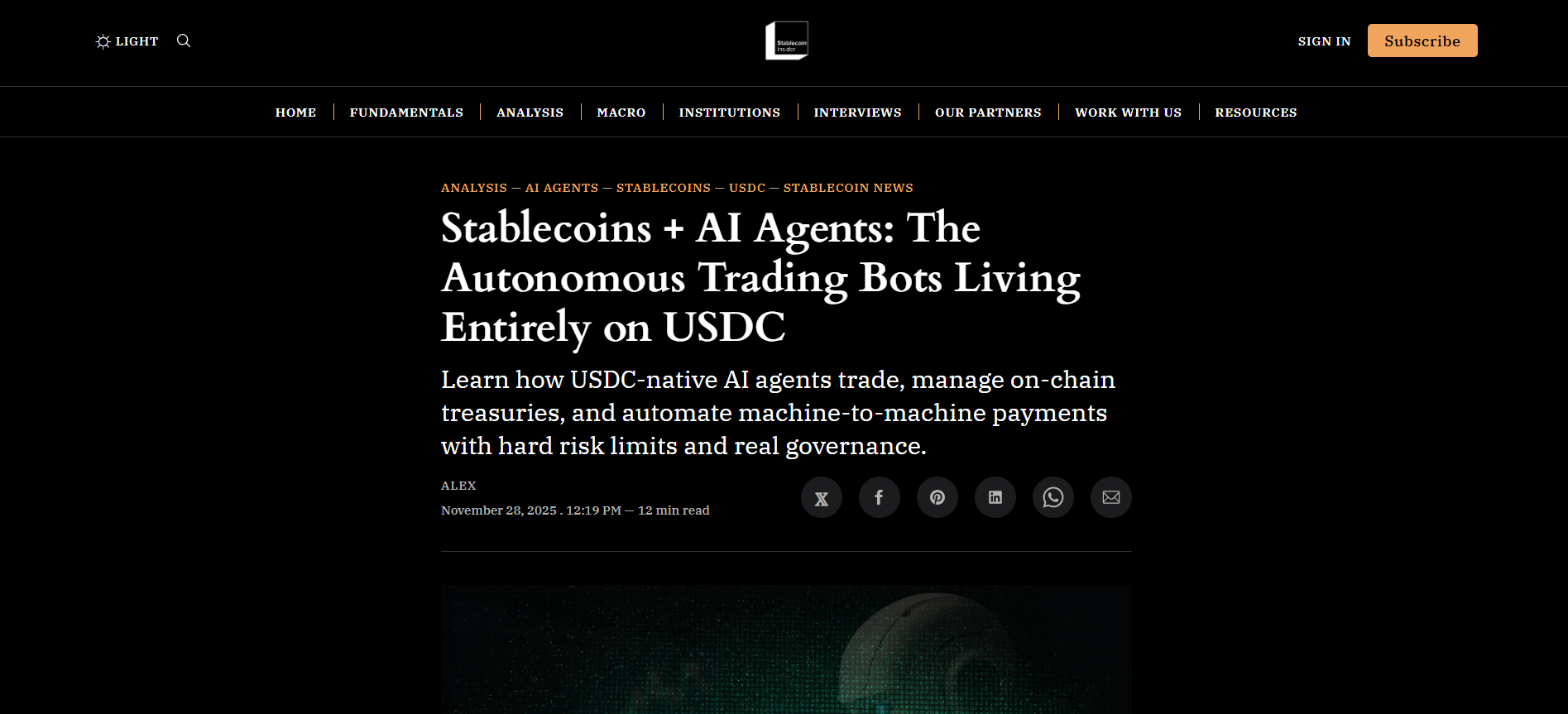 Stablecoins + AI Agents