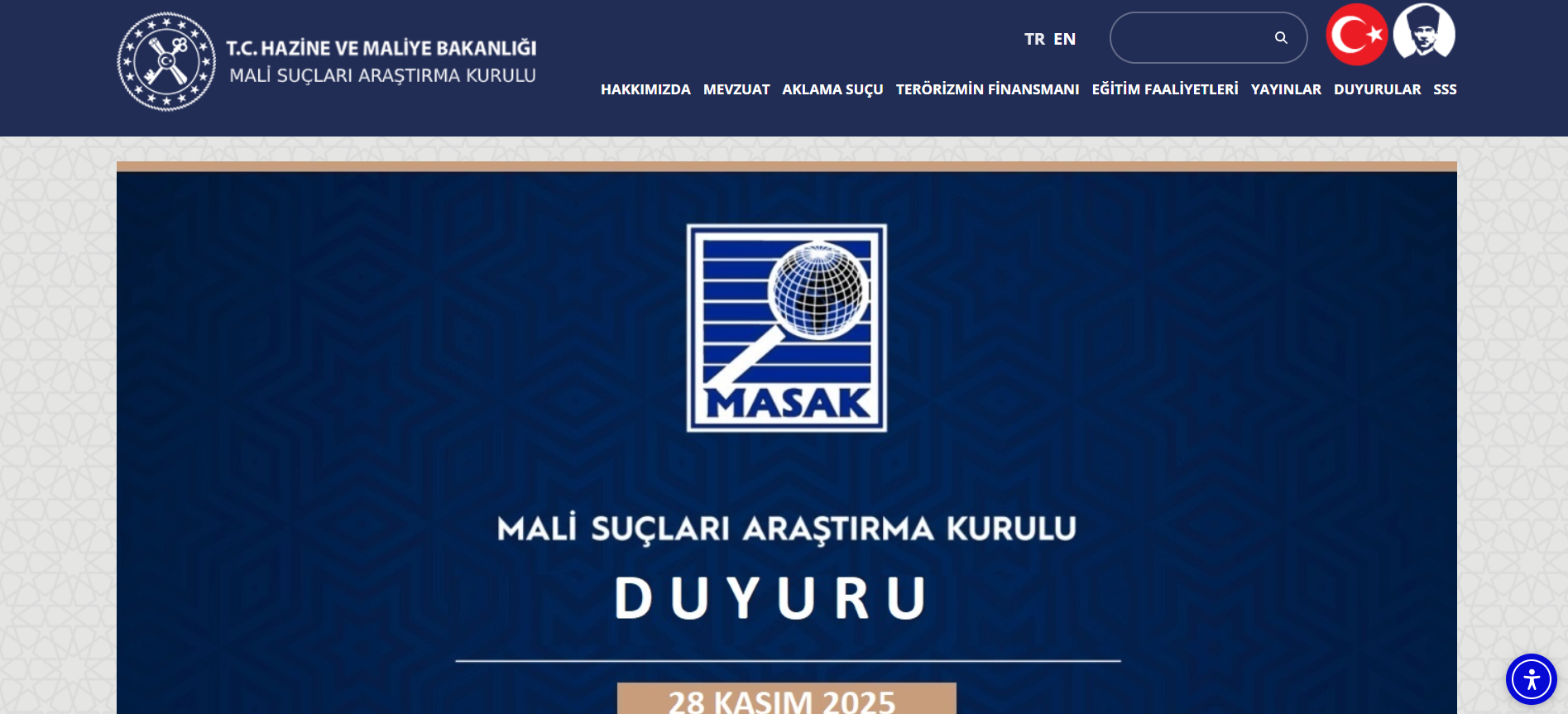 Turkey's Financial Crimes Investigation Board (MASAK)