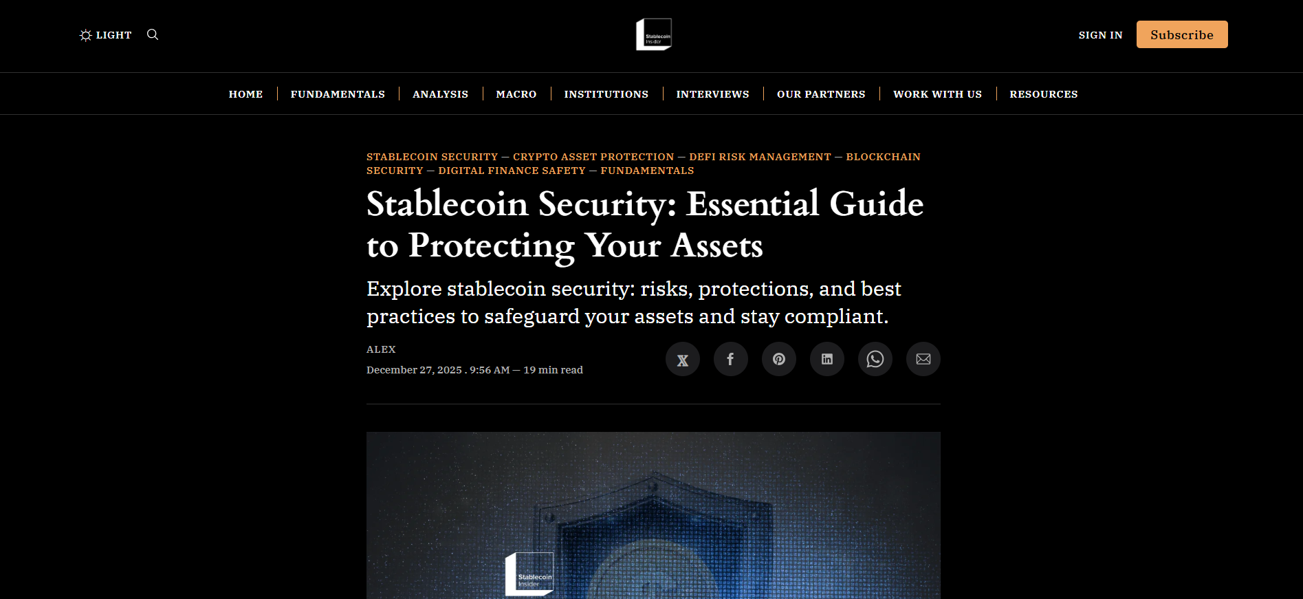 Stablecoin Security