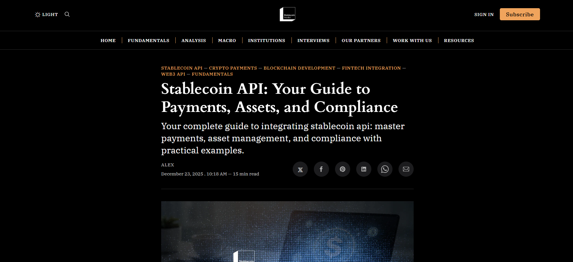 Stablecoin API