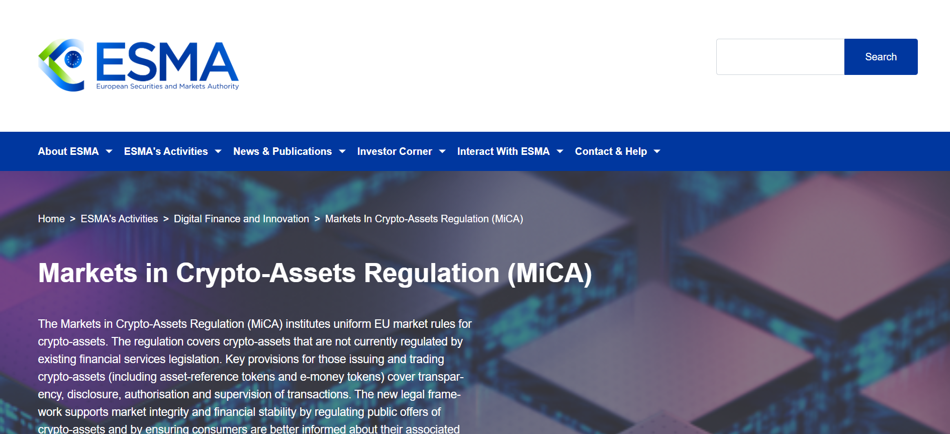 EU's MiCA Regulation