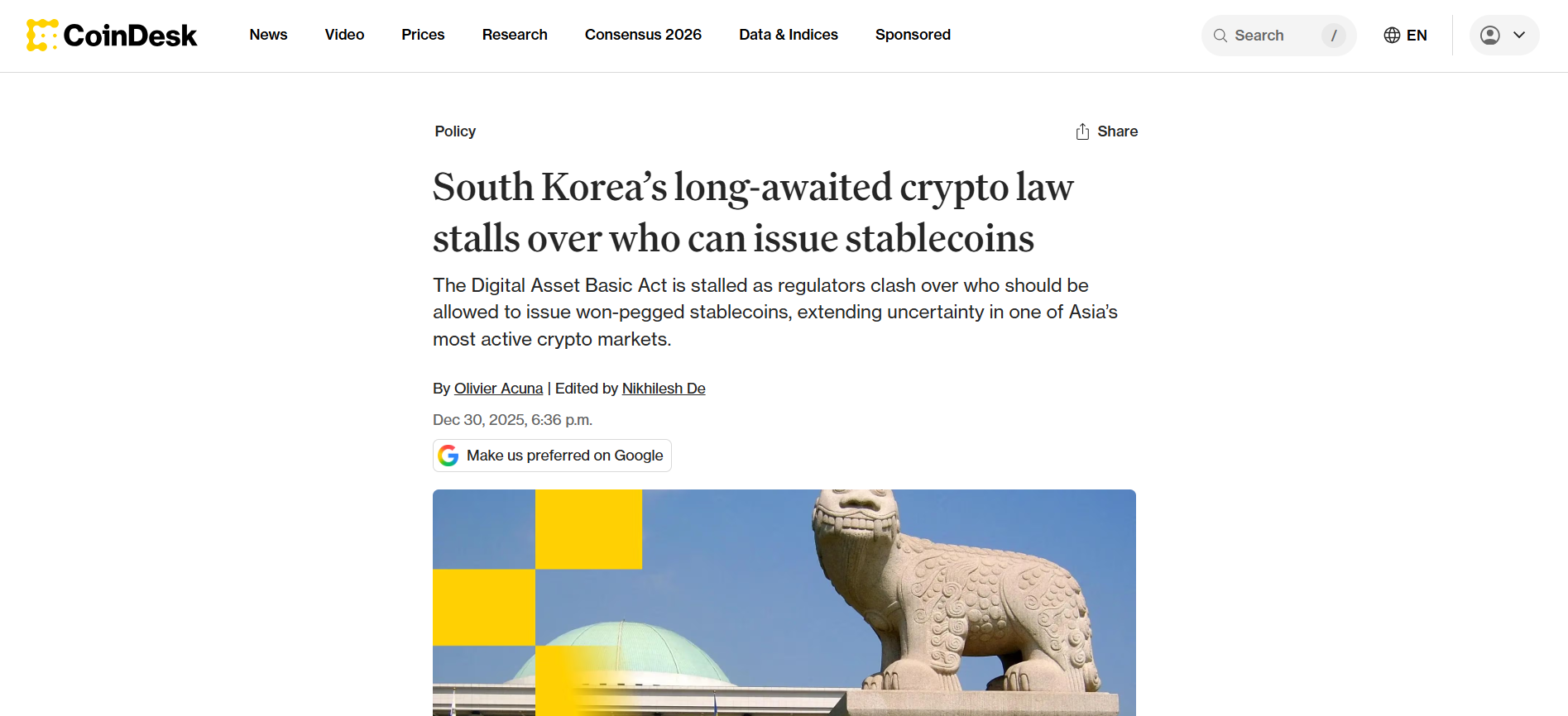 South Korea: Digital Asset Basic Act