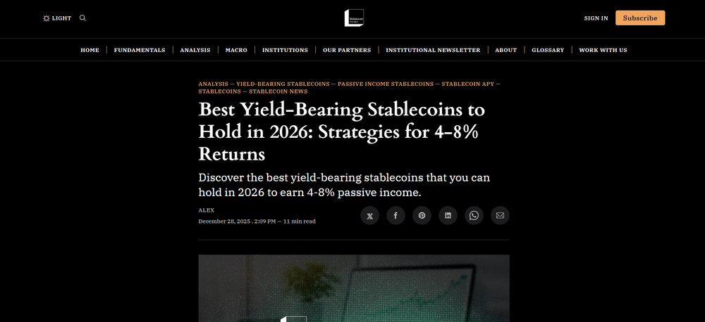 Best Yield-Bearing Stablecoins in 2026