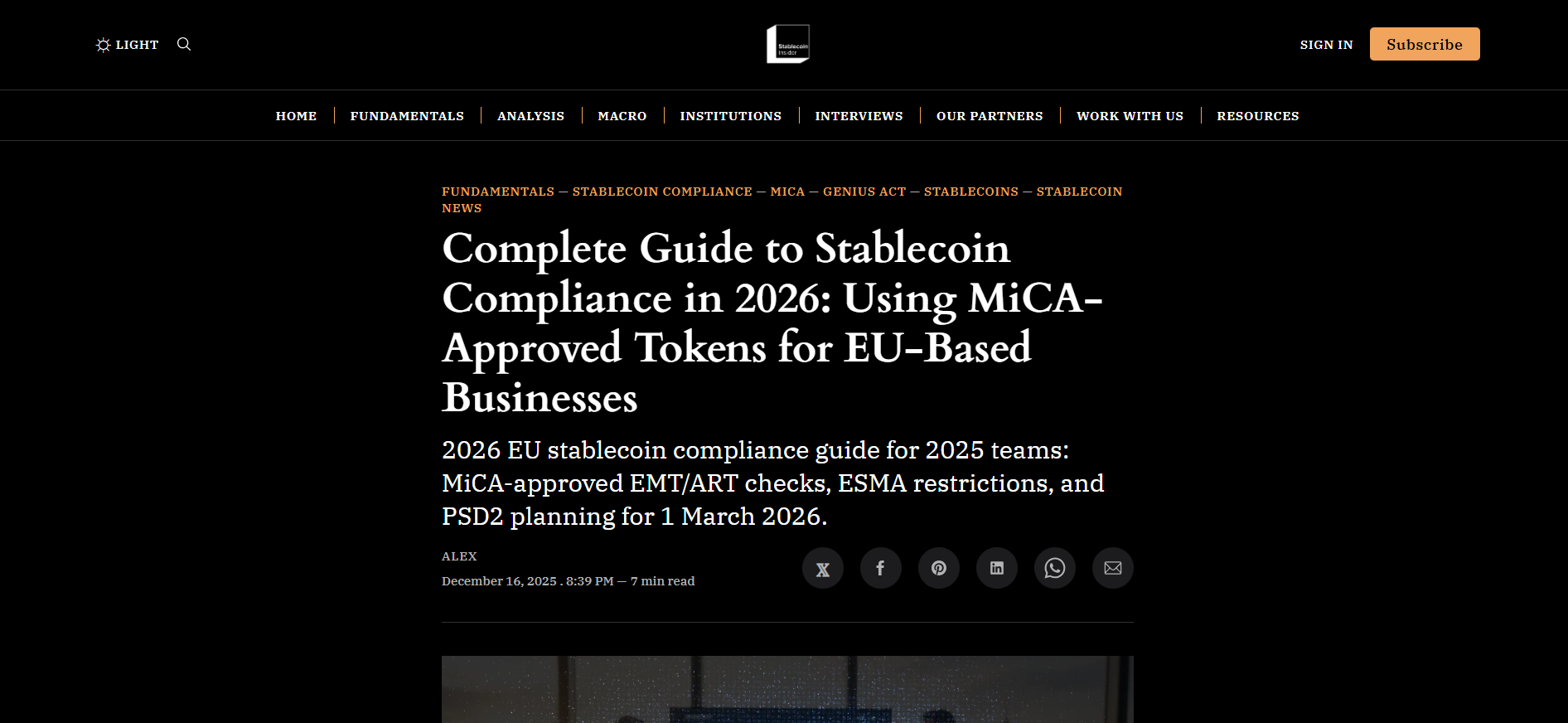 Stablecoin Compliance in 2026