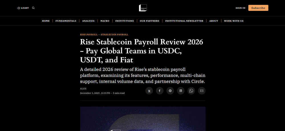 Rise Stablecoin Payroll
