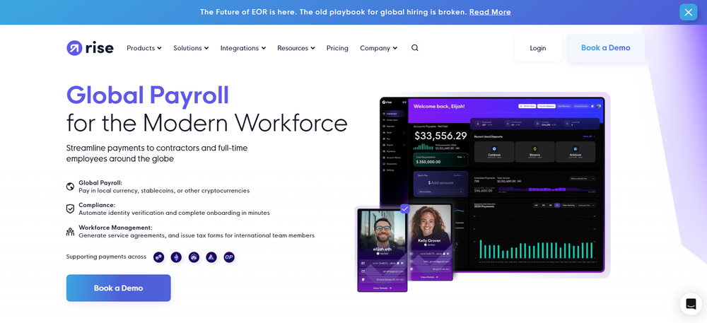Rise Stablecoin Payroll